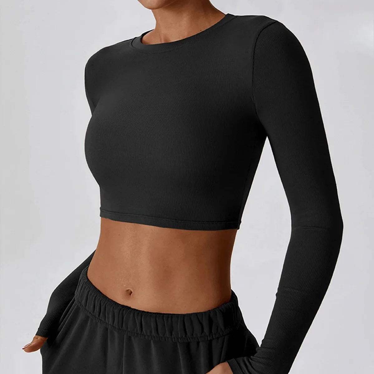 🧘‍♀️ Women’s Slim Fit Long Sleeve Yoga Top
