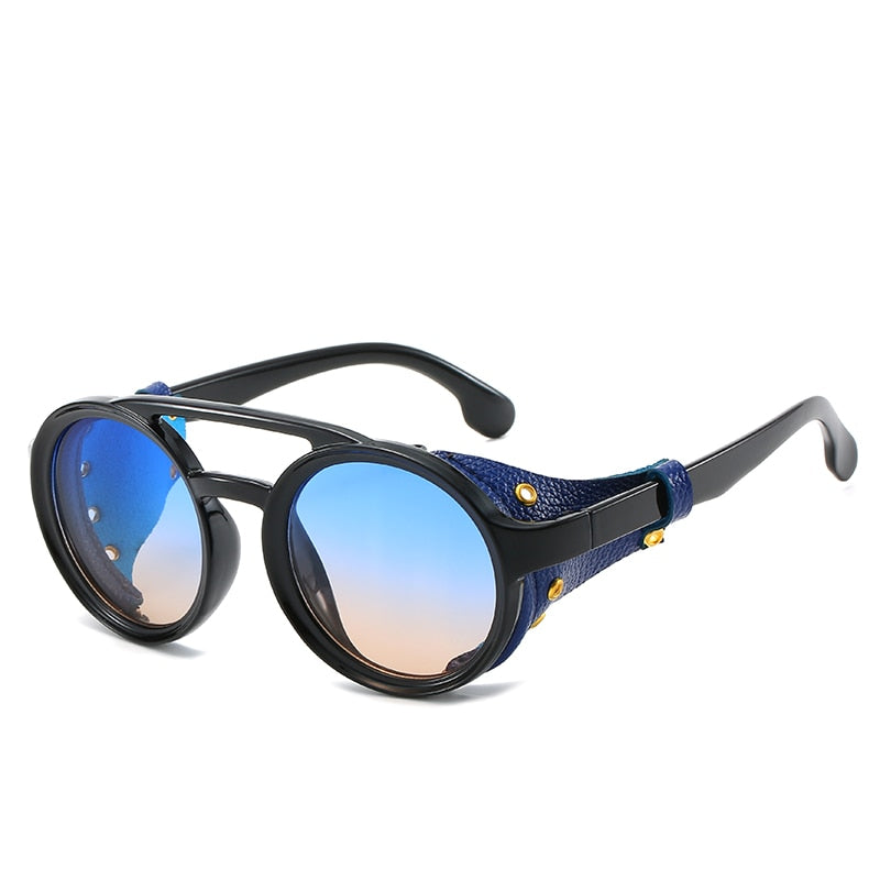 Steampunk Sunglasses Brand Design Round Sunglass