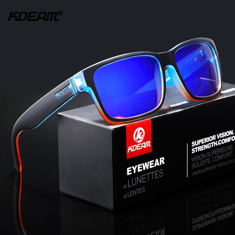 Men's Polarized Sport Sunglasses – UV400 Square Frame
