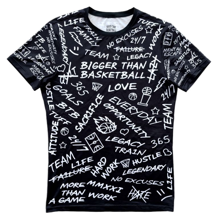 Emotions - Performance Compression T-Shirt - Black