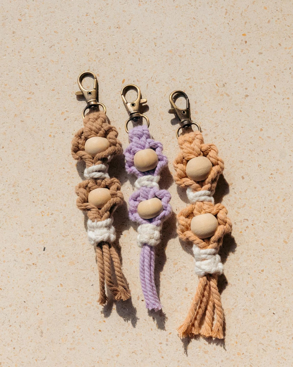 Flora Macrame Keychain