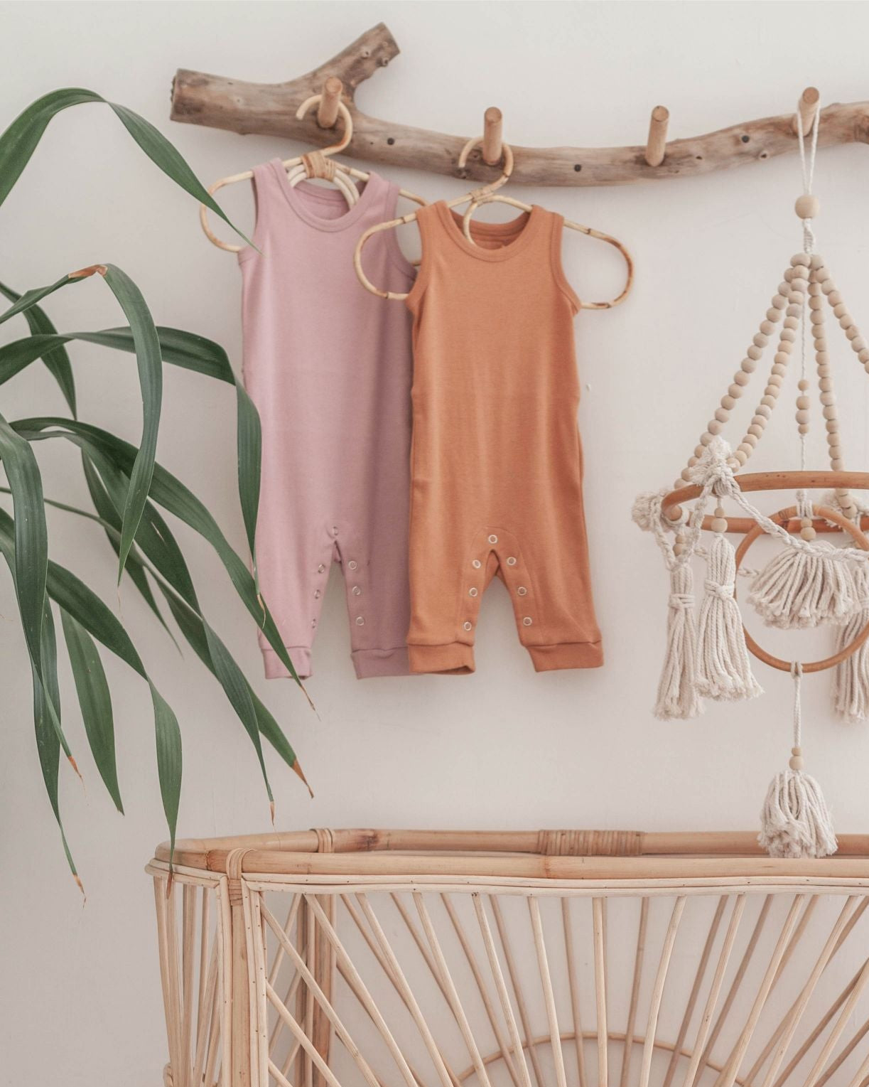 Rainbow Rattan Hanger