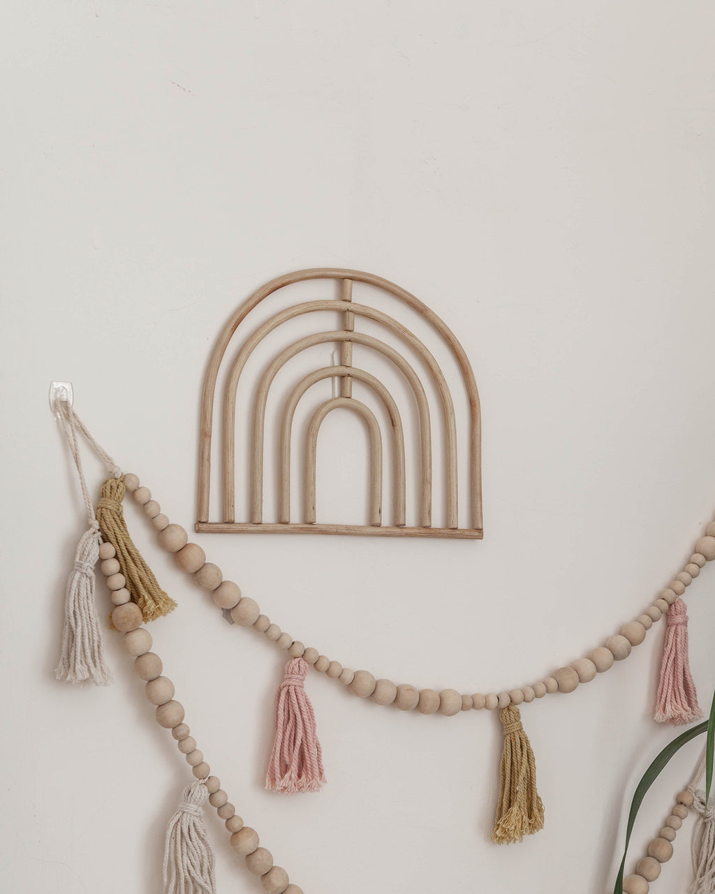 Rainbow Rattan Wall Decor