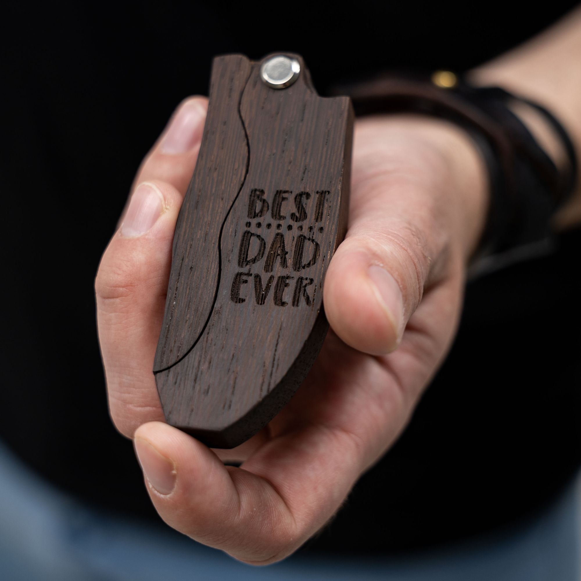 Wooden Beard Comb - Best dad ever