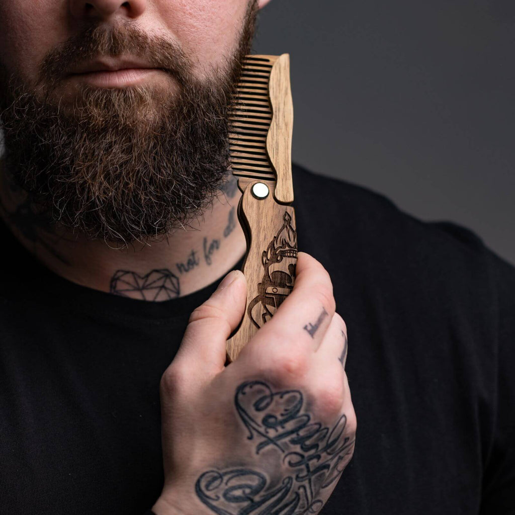 Wooden Beard Comb - Viking 🔥