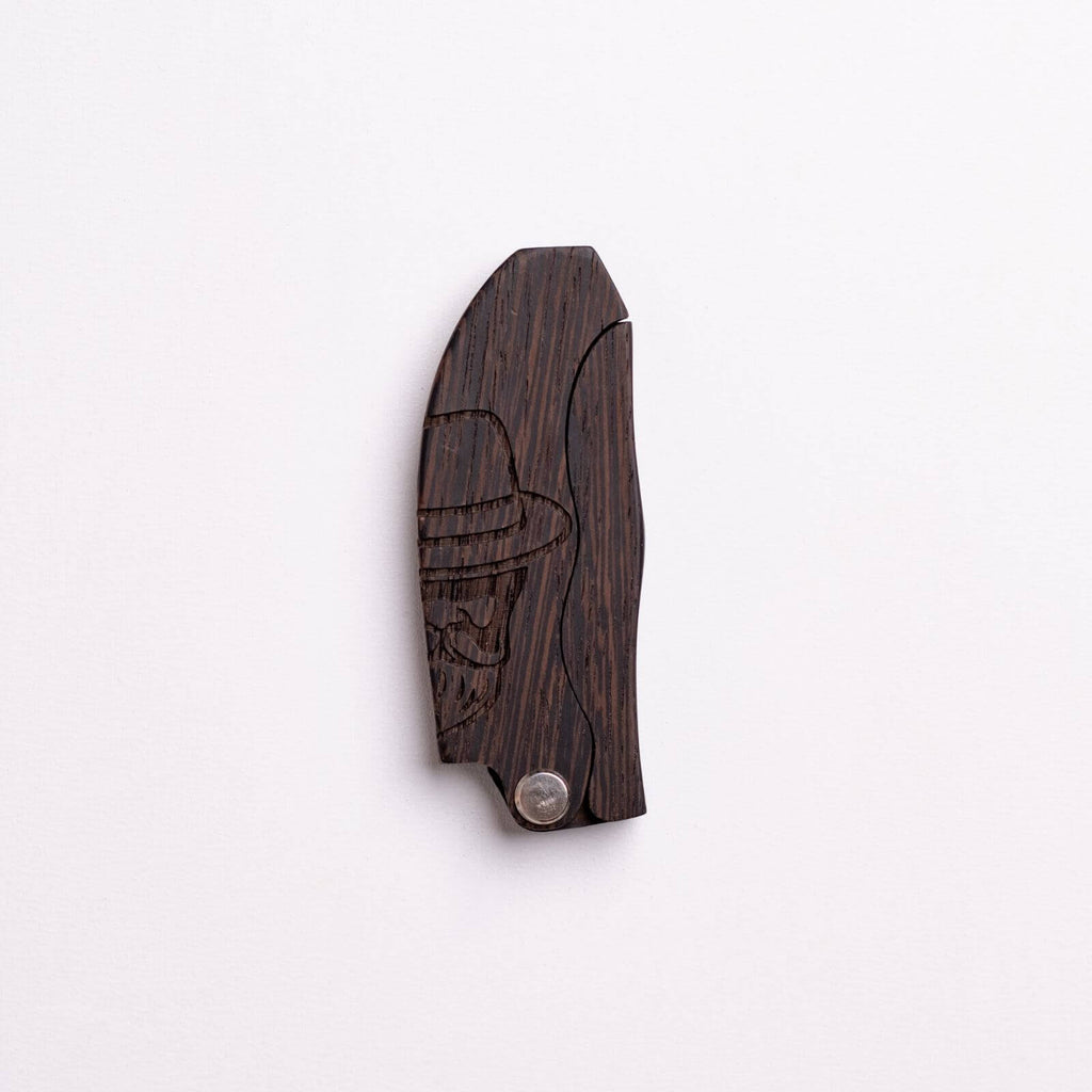 Wooden Beard Comb - Man in Hat 🔥