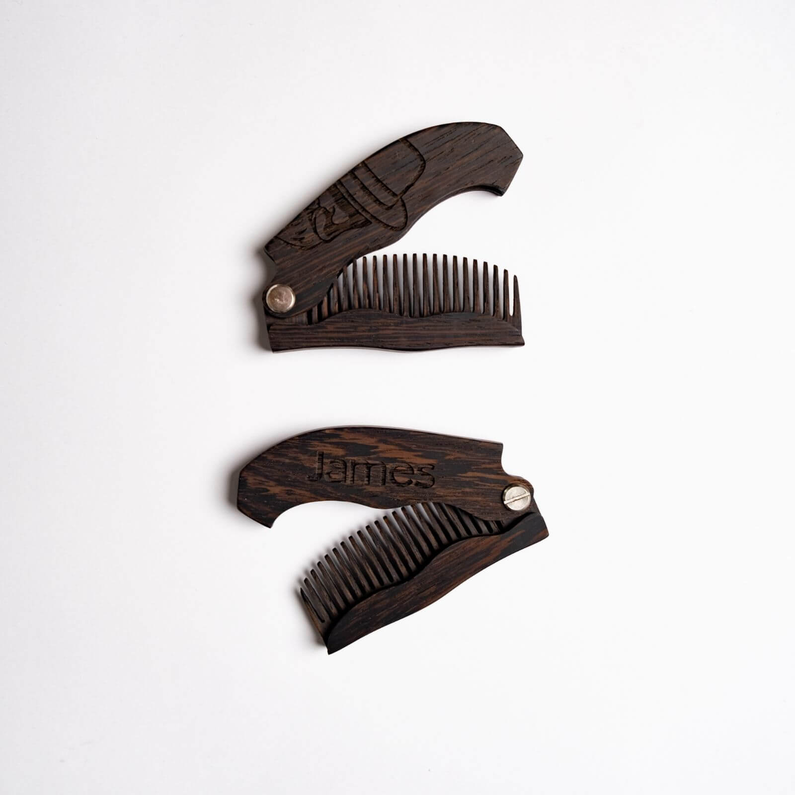 Wooden Beard Comb - Man in Hat 🔥