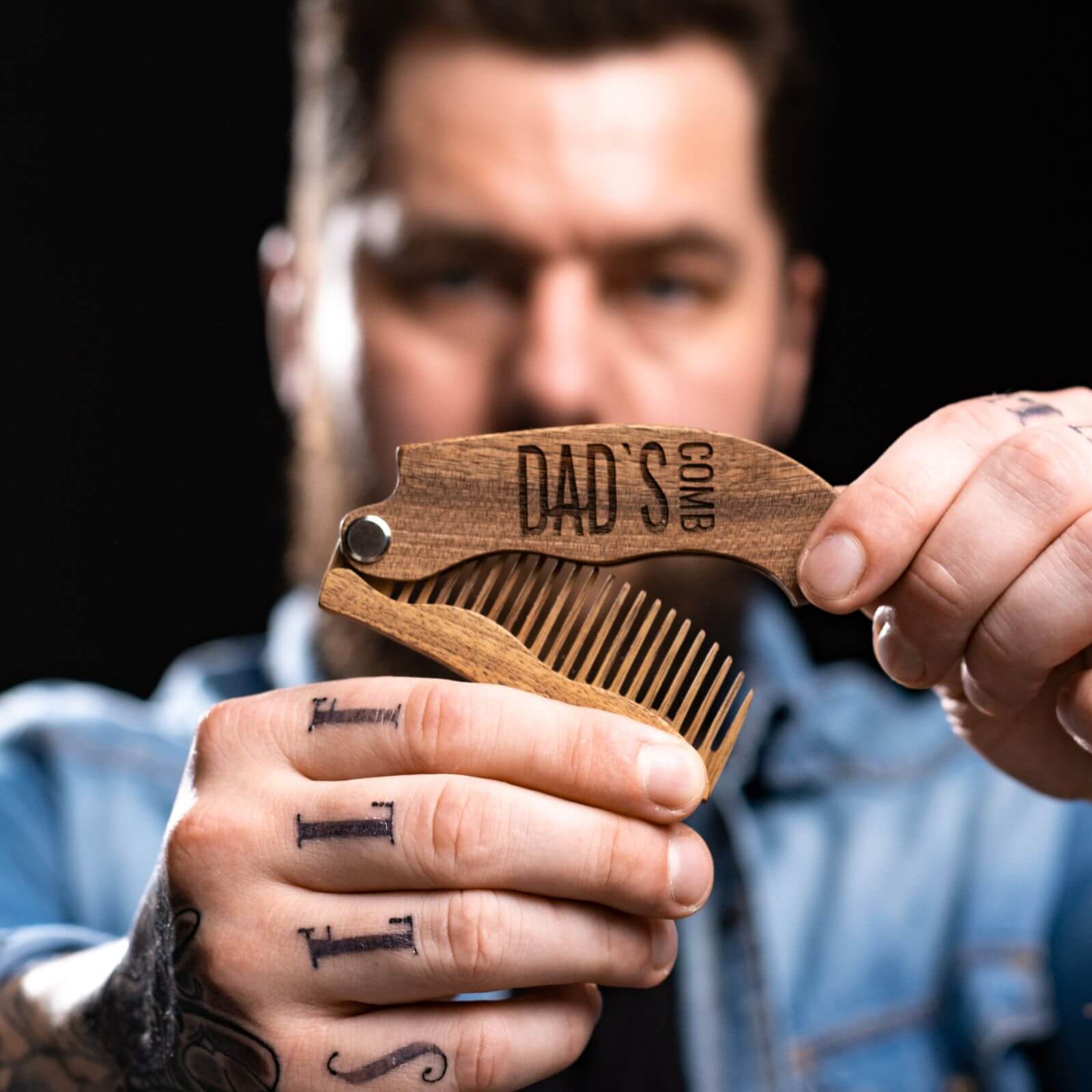 Wooden Beard Comb - Dad's comb