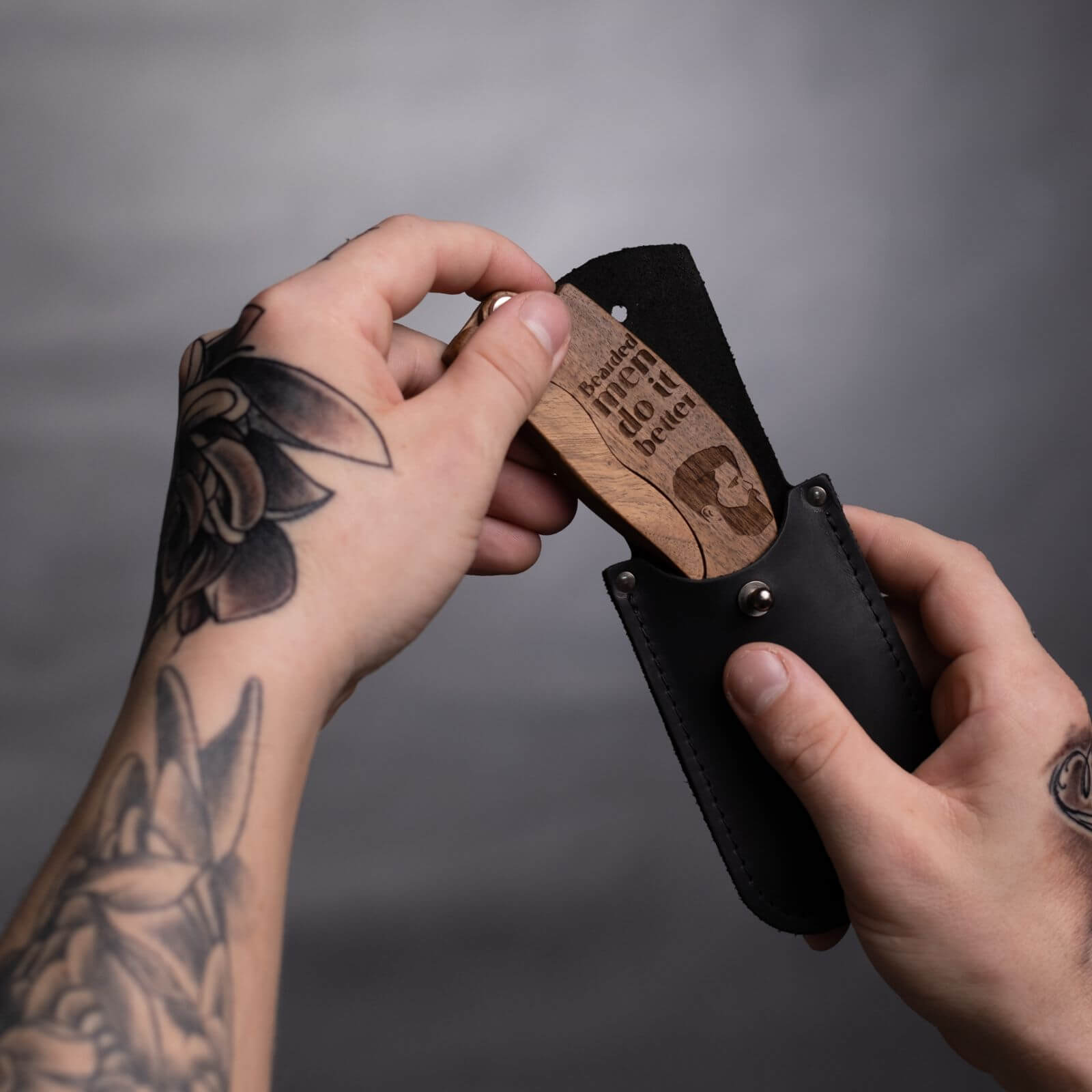 Wooden Beard Comb - Custom Engraving