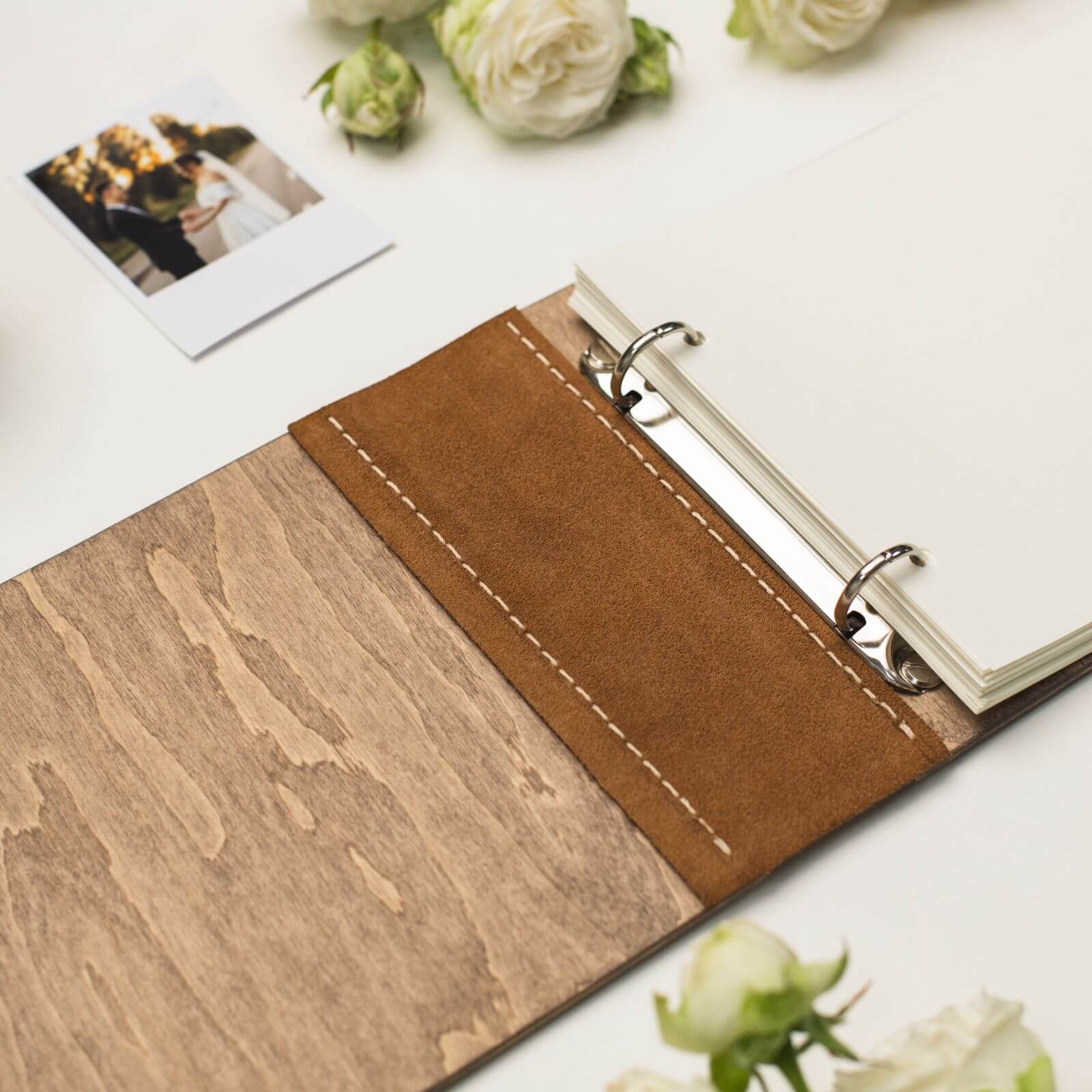 Wooden Album with Leather-Tenderness (horizontal)