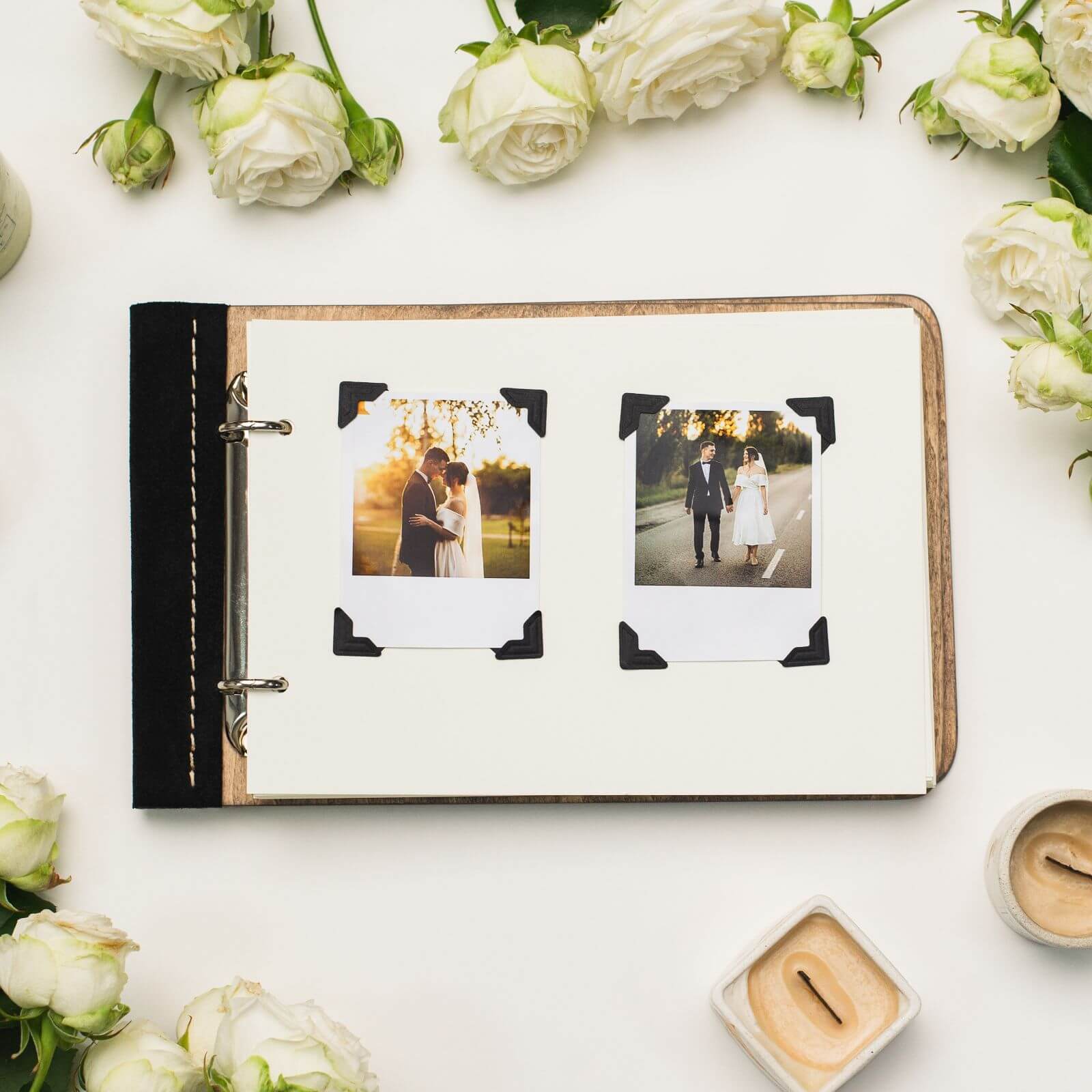 Wooden Album with Leather-Tenderness (horizontal)