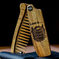 Wooden Beard Comb - Love is
