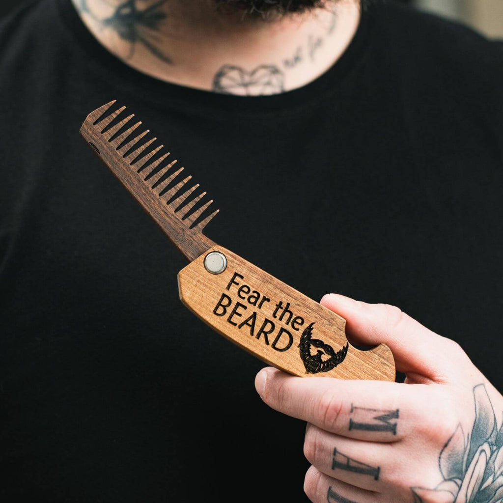 Wooden Beard Comb - Fear The Beard