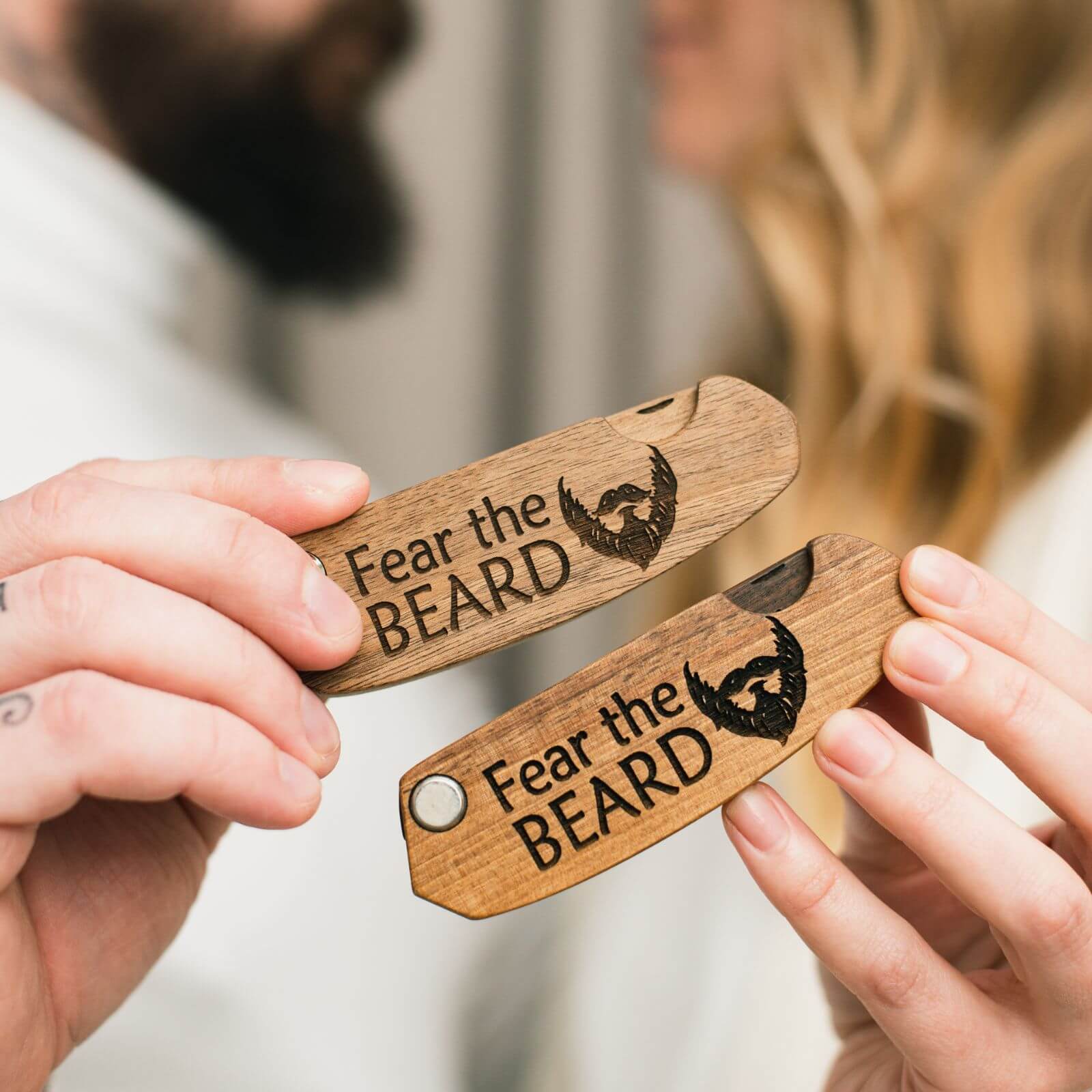 Wooden Beard Comb - Fear The Beard