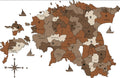 Estonia Wooden Map Design2