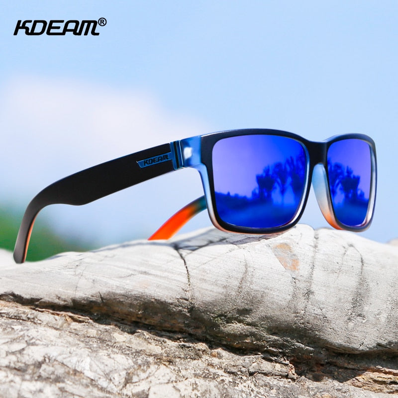 Men's Polarized Sport Sunglasses – UV400 Square Frame