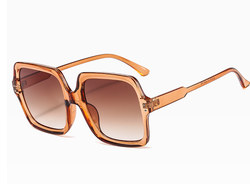 Affordable Retro Gradient Oversized Men Sun Glasses