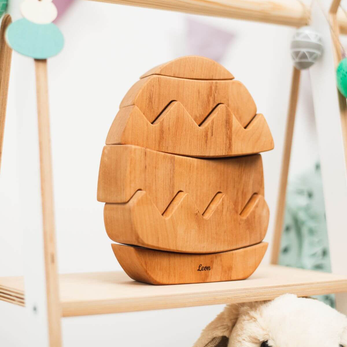 Easter egg stacker