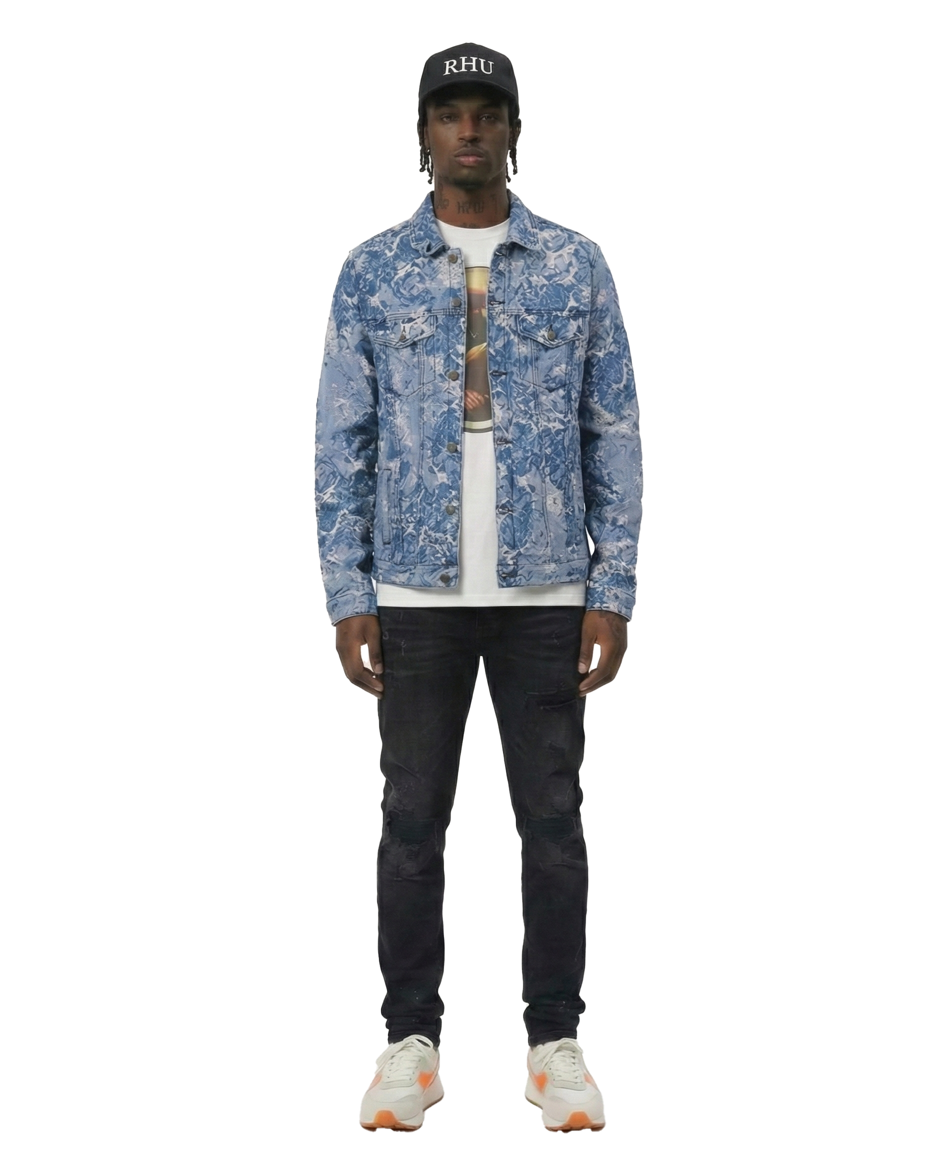 Flex Men's Jacquard Denim Jacket