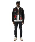 Phlox Washed Denim & Twill Mixed Jacket