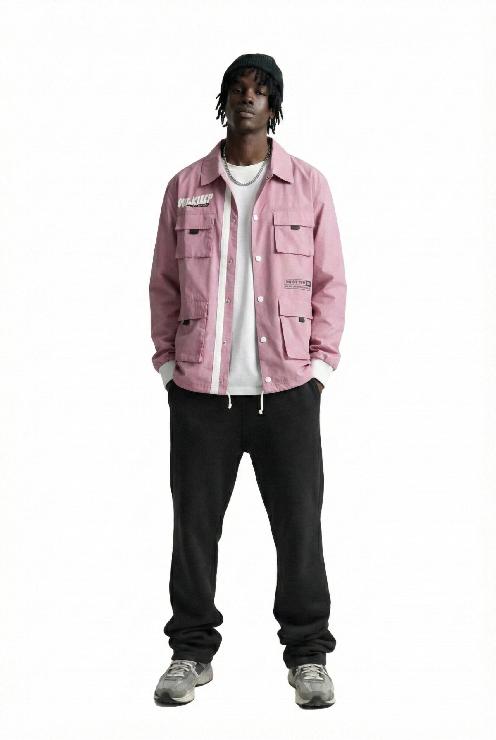 CANON Men's premium crispy nylon long sleeve coach jacket