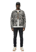 Vista Men's Jacquard Denim Jacket