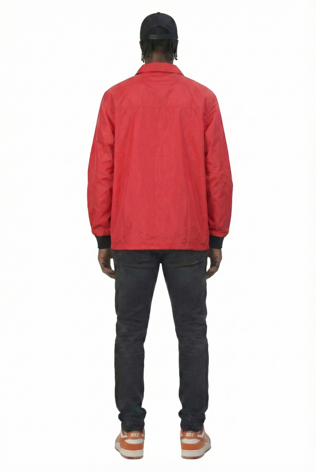 BEXTON Men's premium nylon long sleeve coach jacket with multi patches