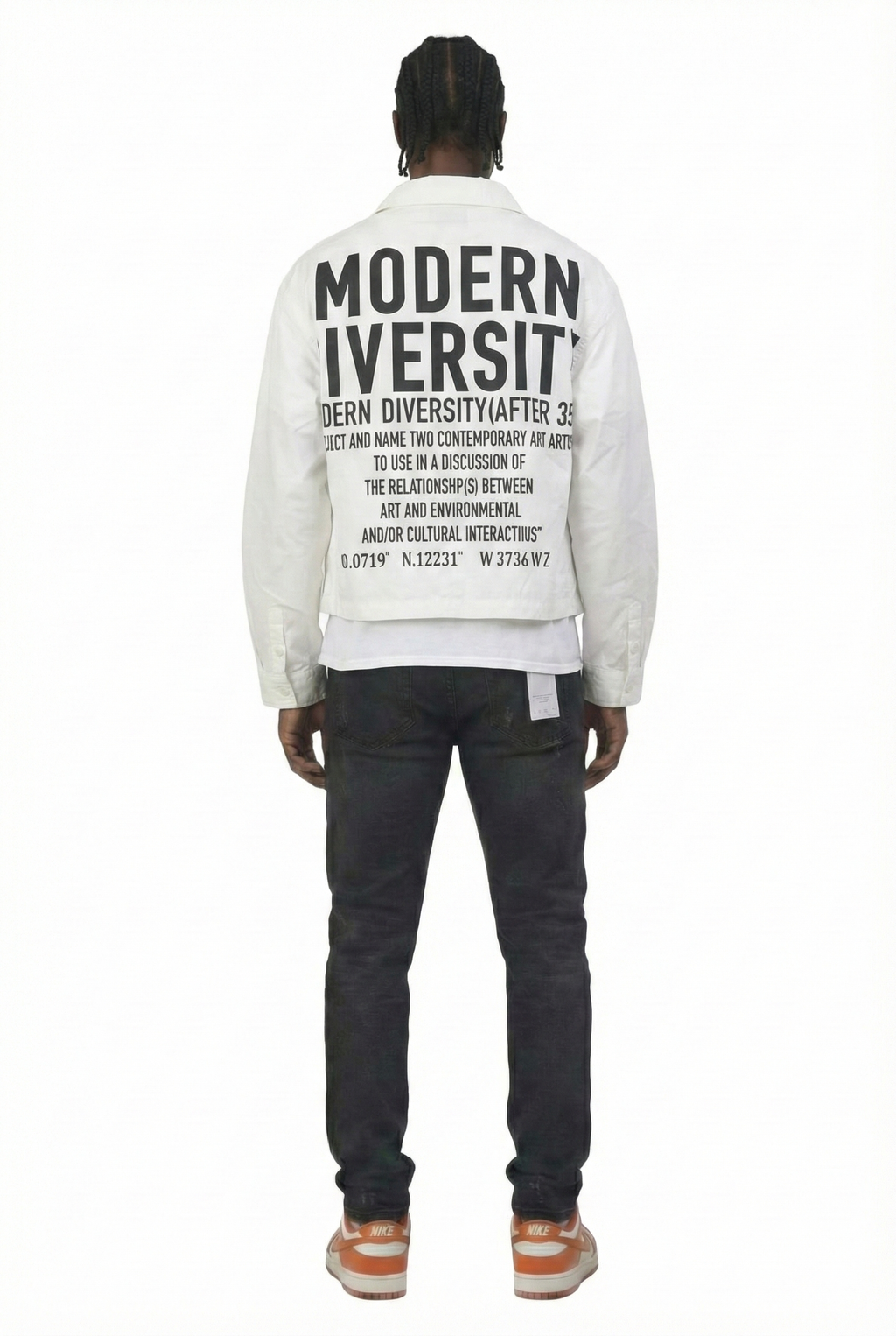 REVOL Twill Blended Nylon Crop Top Jacket