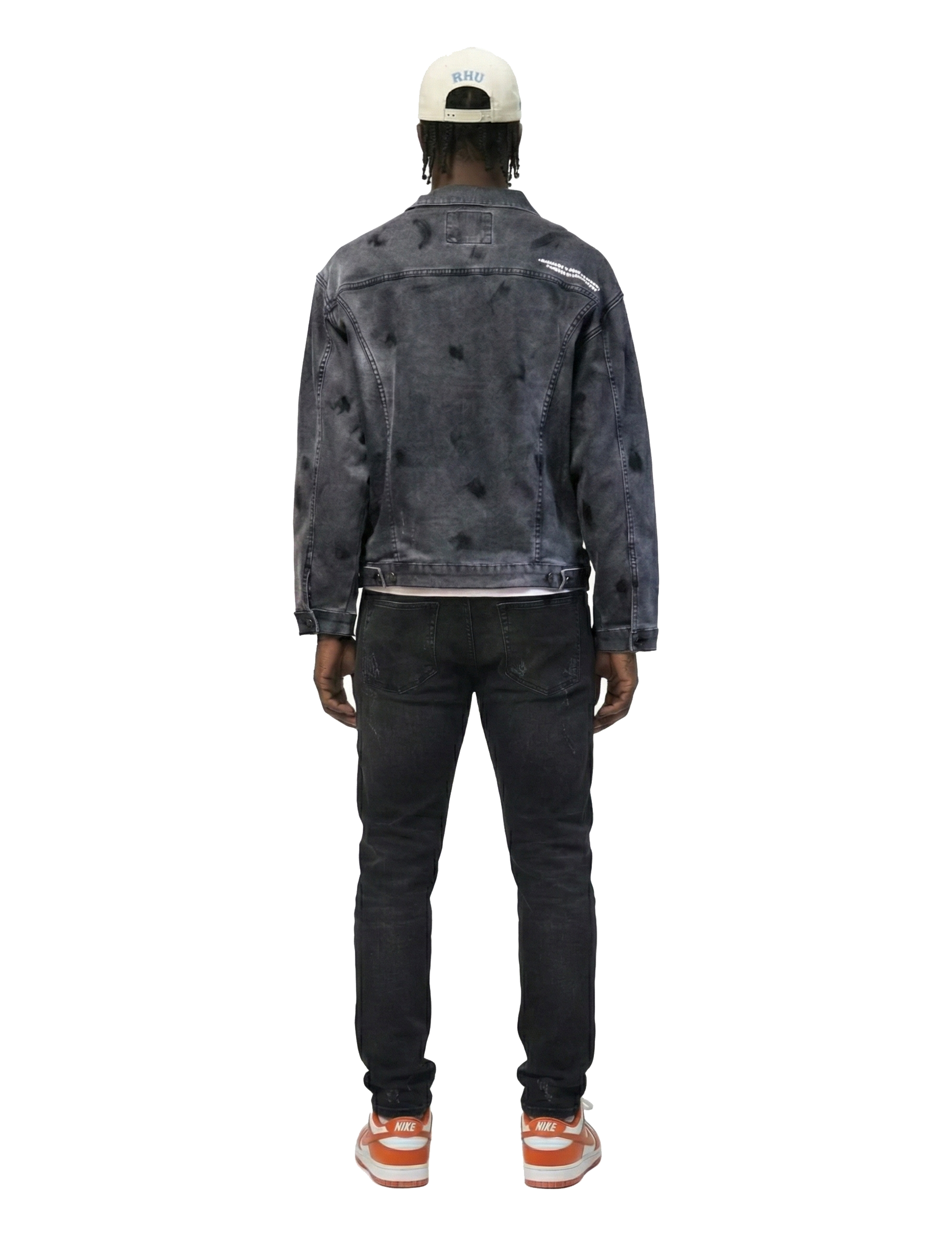 Ranch Premium Washed Sleeve Contrast Taping Denim Jacket