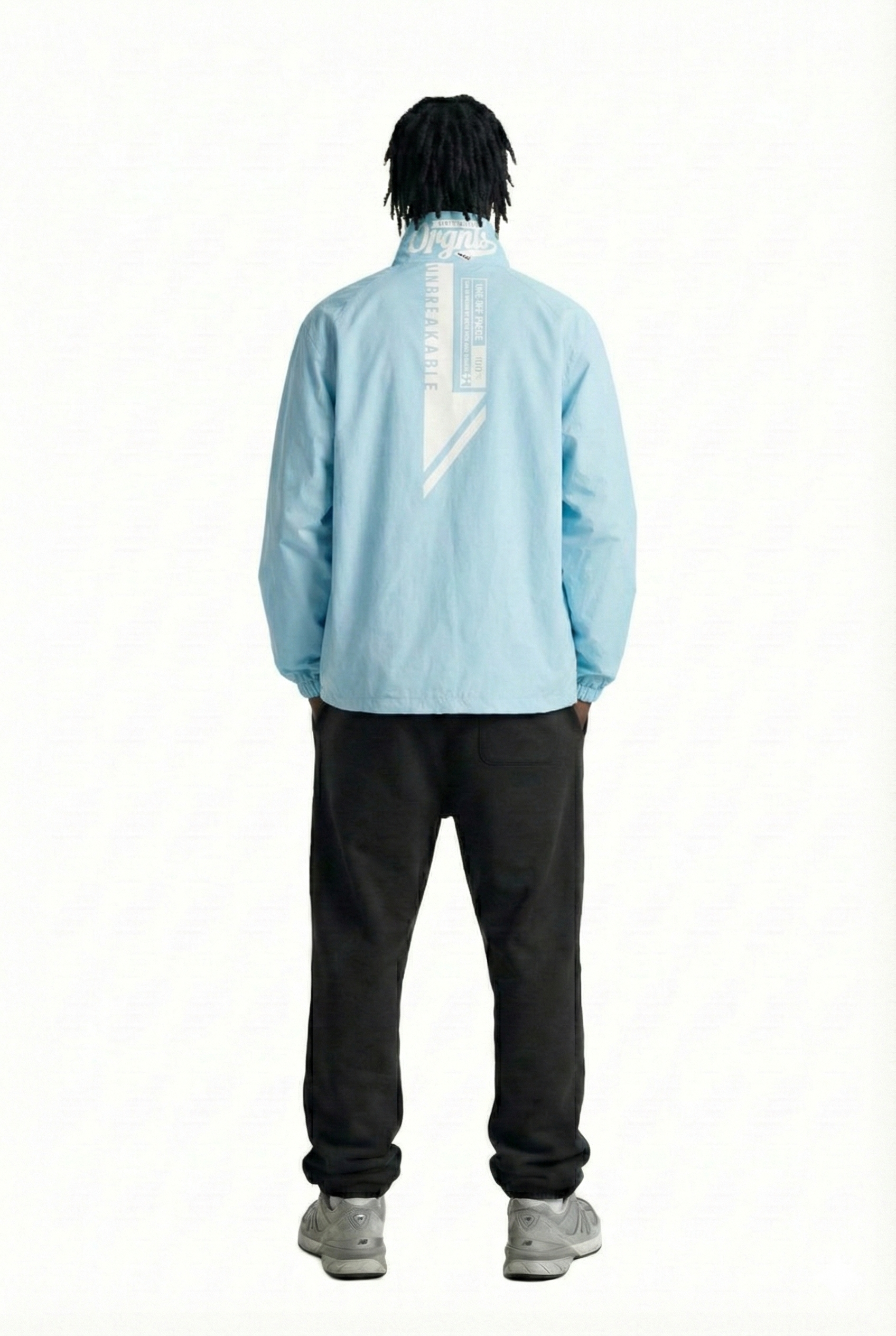 KLOUD Men's premium crispy nylon long sleeve half zip pullover jacket