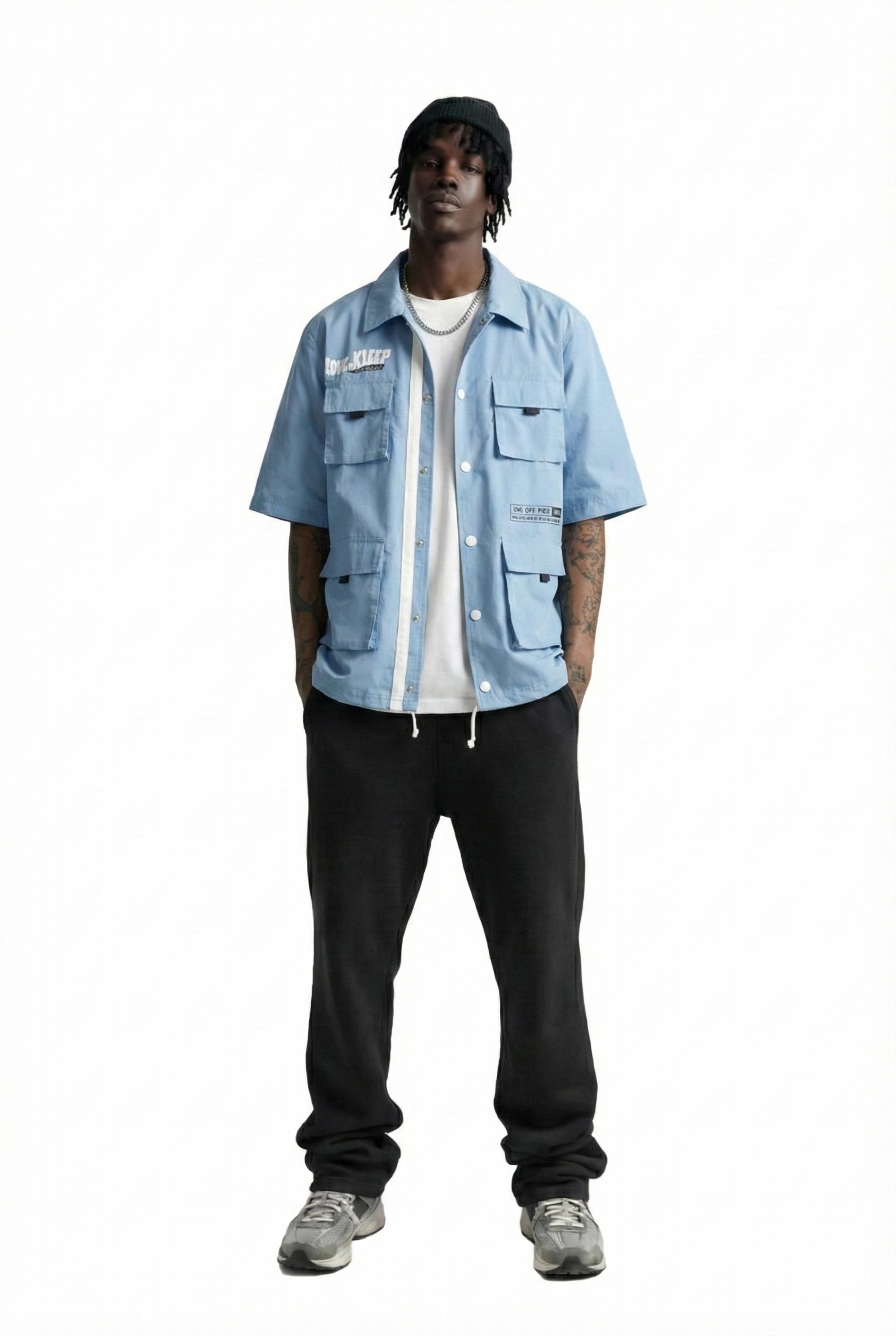 Kloud Men's premium crispy nylon short sleeve coach jacket
