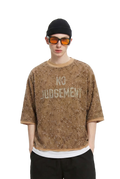TROVE S/N Jersey 3/4 Sleeve Crop Top Tee