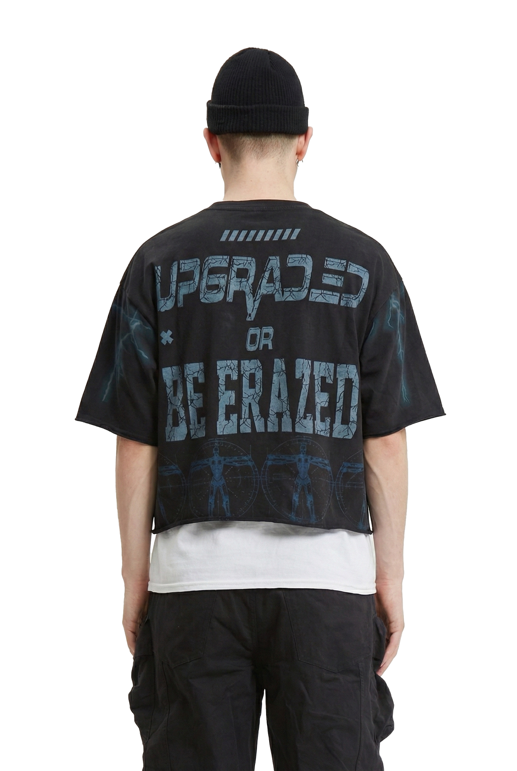 DUSTSPIRE S/N Jersey 3/4 Sleeve Crop Top Tee