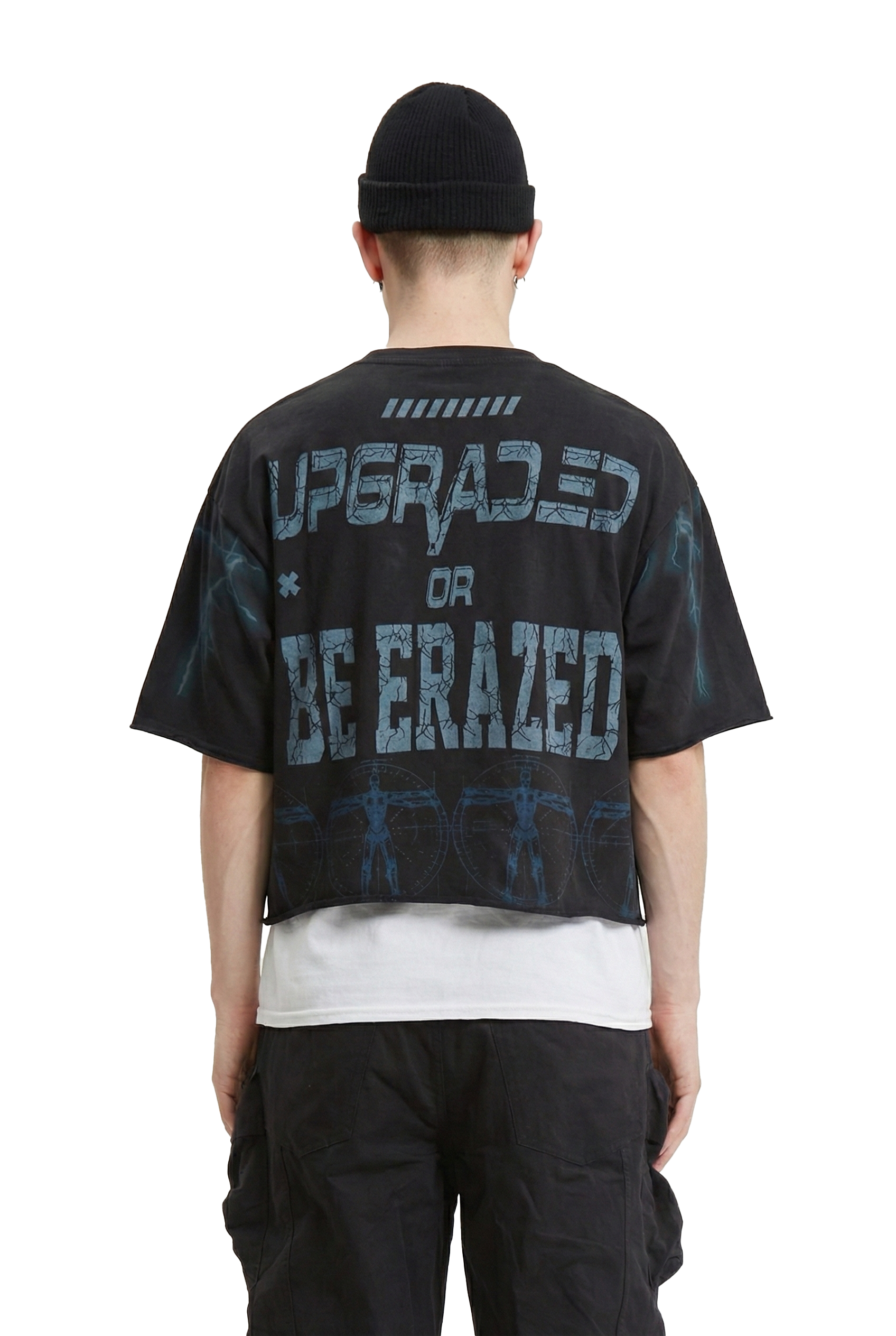 DUSTSPIRE S/N Jersey 3/4 Sleeve Crop Top Tee