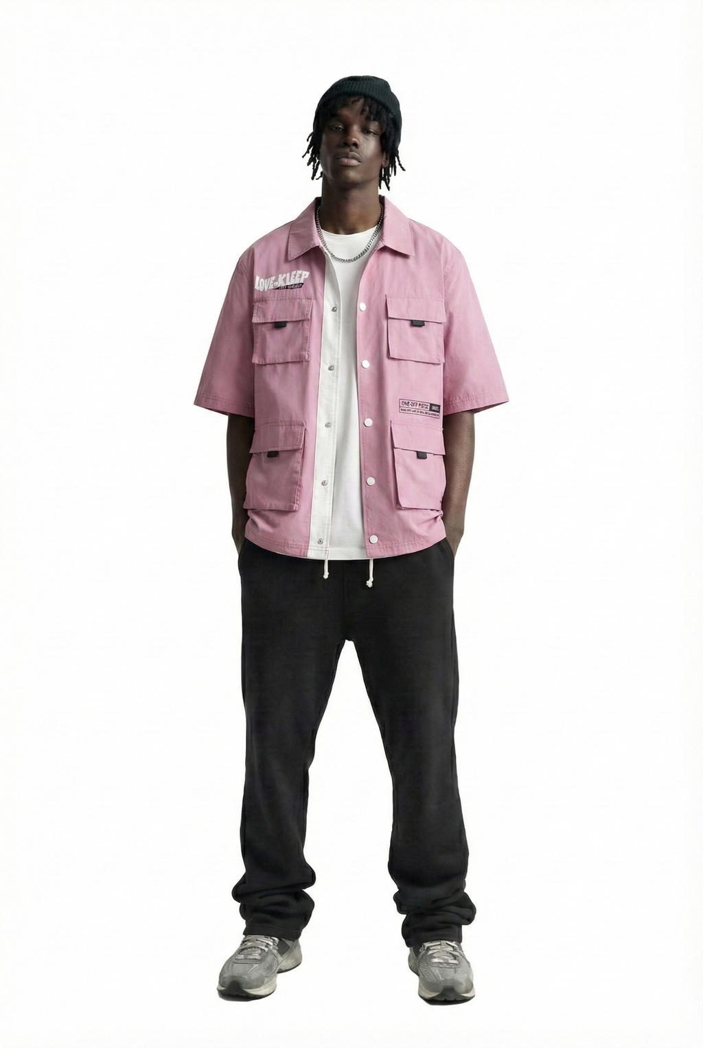 Canon Men's premium crispy nylon short sleeve coach jacket