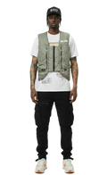 LAUREL Men's premium cire padded vest with functional tape and multi pocket
