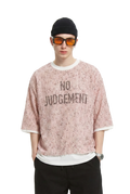 Sparkle S/N Jersey 3/4 Sleeve Crop Top Tee