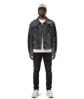 Ranch Premium Washed Sleeve Contrast Taping Denim Jacket