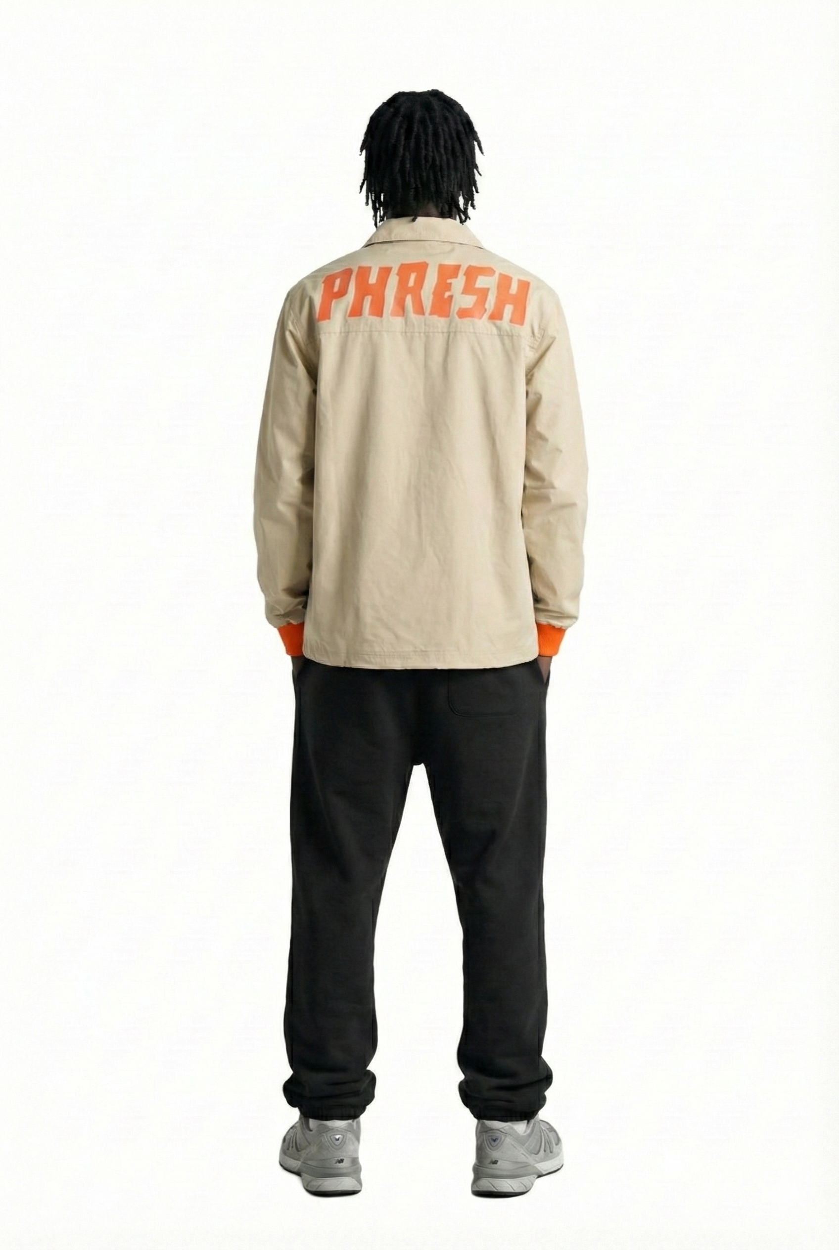 NUAL Men's premium crispy nylon long sleeve coach jacket