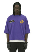 ANGELO SN/ Jersey 3/4 Sleeve Crop Top Tee