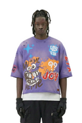 DIAZ S/N Jersey 3/4 Sleeve Crop Top Tee