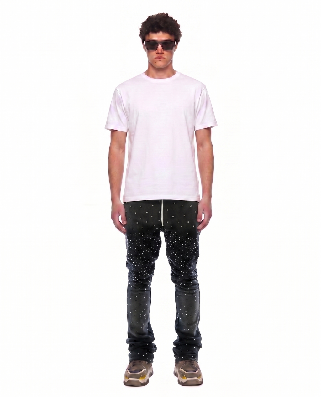 ZICORN Washed French Terry Stacked Jogger Pants