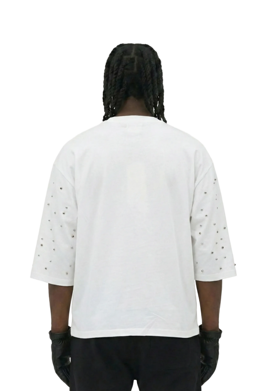 CLAIN SN/ Jersey 3/4 Sleeve Crop Top Tee
