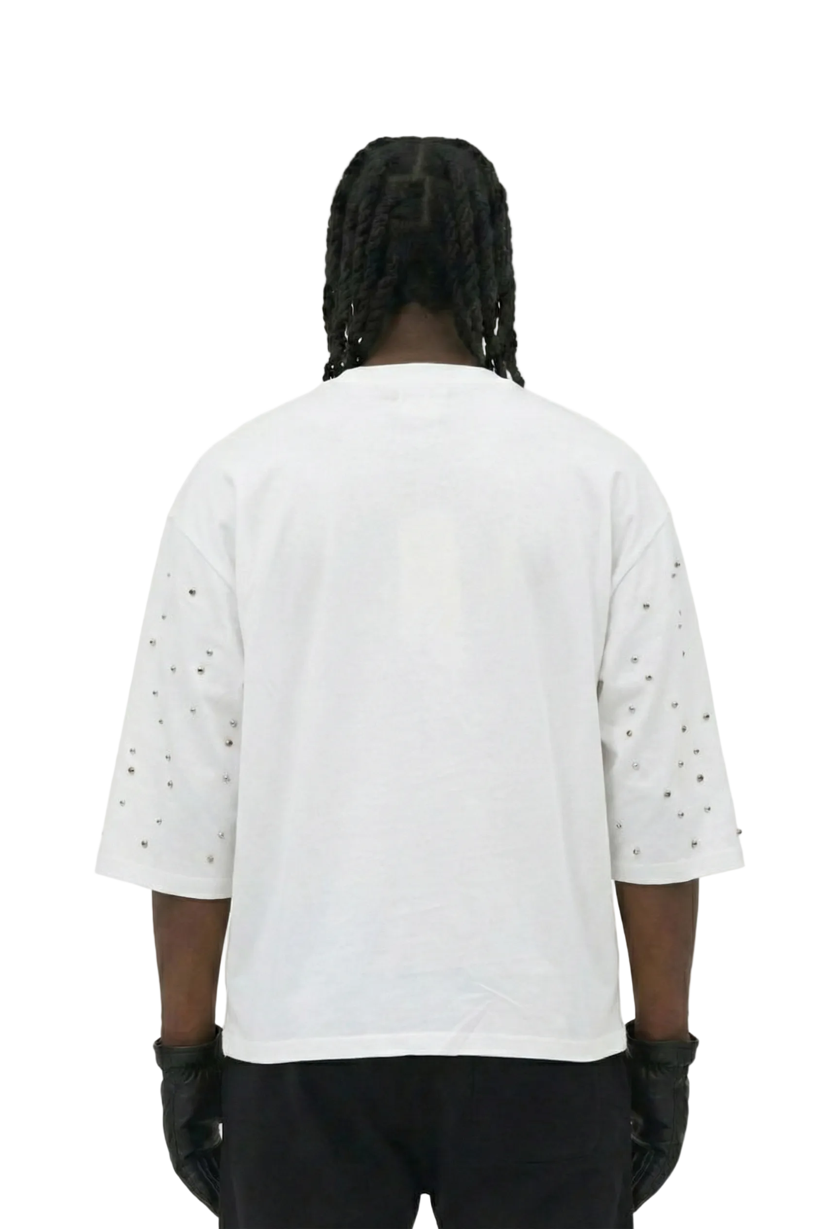 CLAIN SN/ Jersey 3/4 Sleeve Crop Top Tee