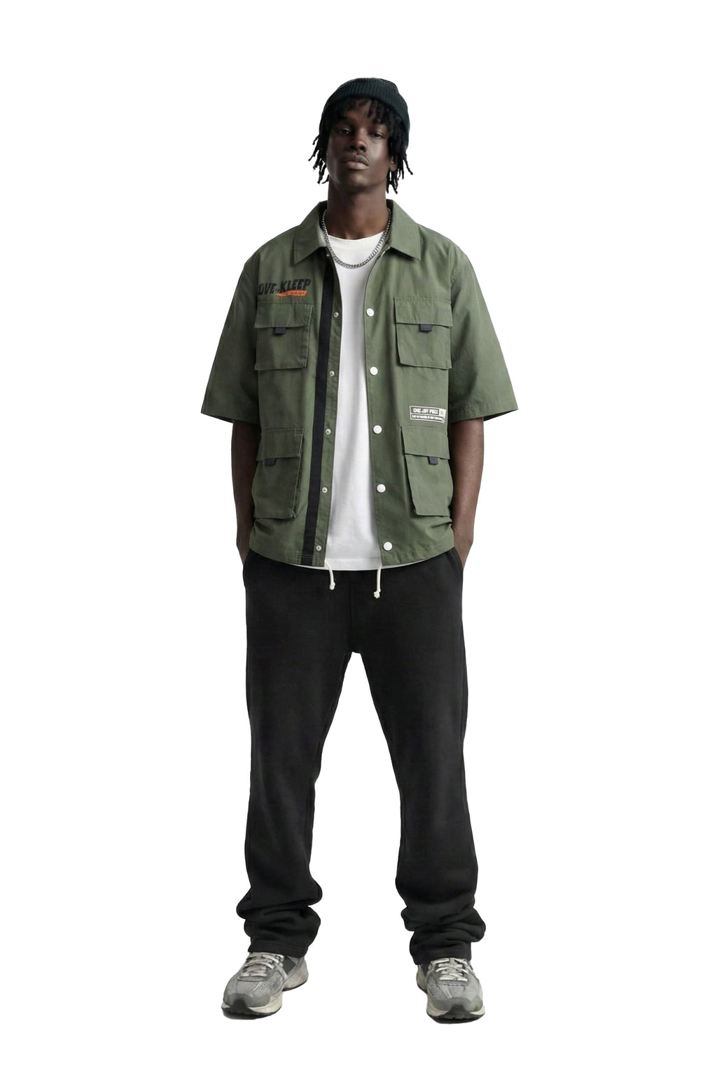 Anas Men's premium crispy nylon short sleeve coach jacket