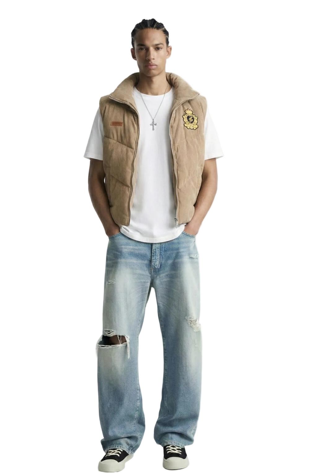 ECRU Corduroy Puff Vest