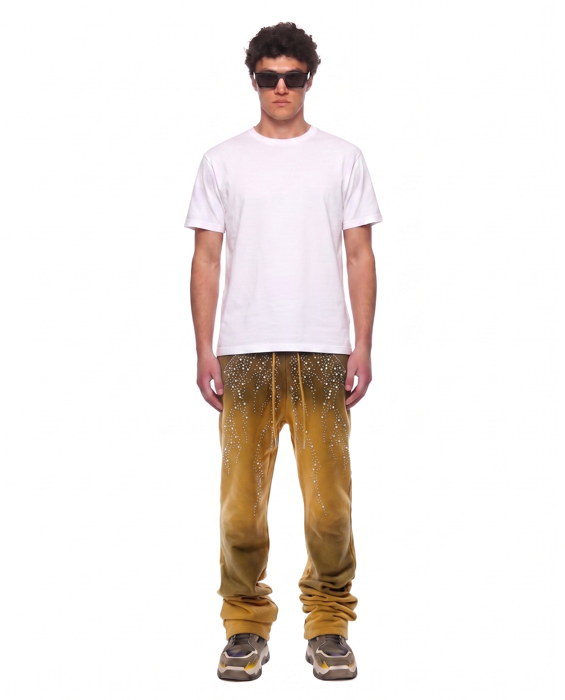 HUSK Washed French Terry Stacked Jogger Pants