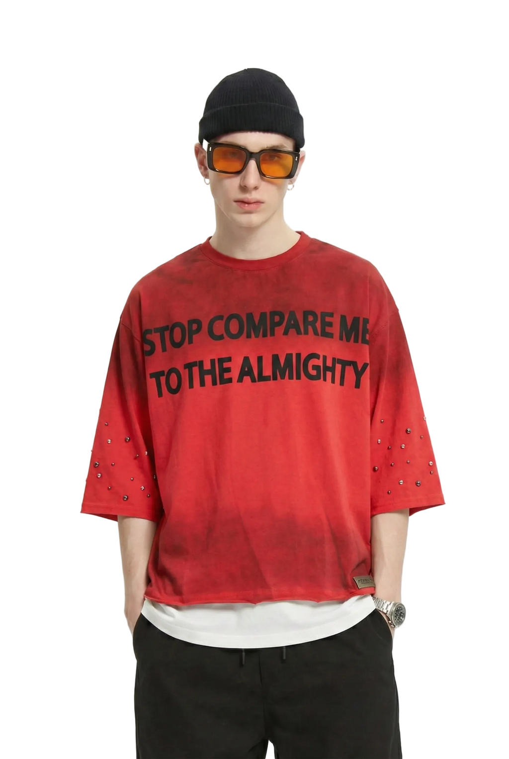 GARCIA S/N Jersey 3/4 Sleeve Crop top Tee
