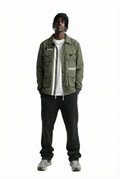 ANAS Men's premium crispy nylon long sleeve coach jacket