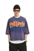 BRUNER S/N Jersey 3/4 Sleeve Crop Top Tee
